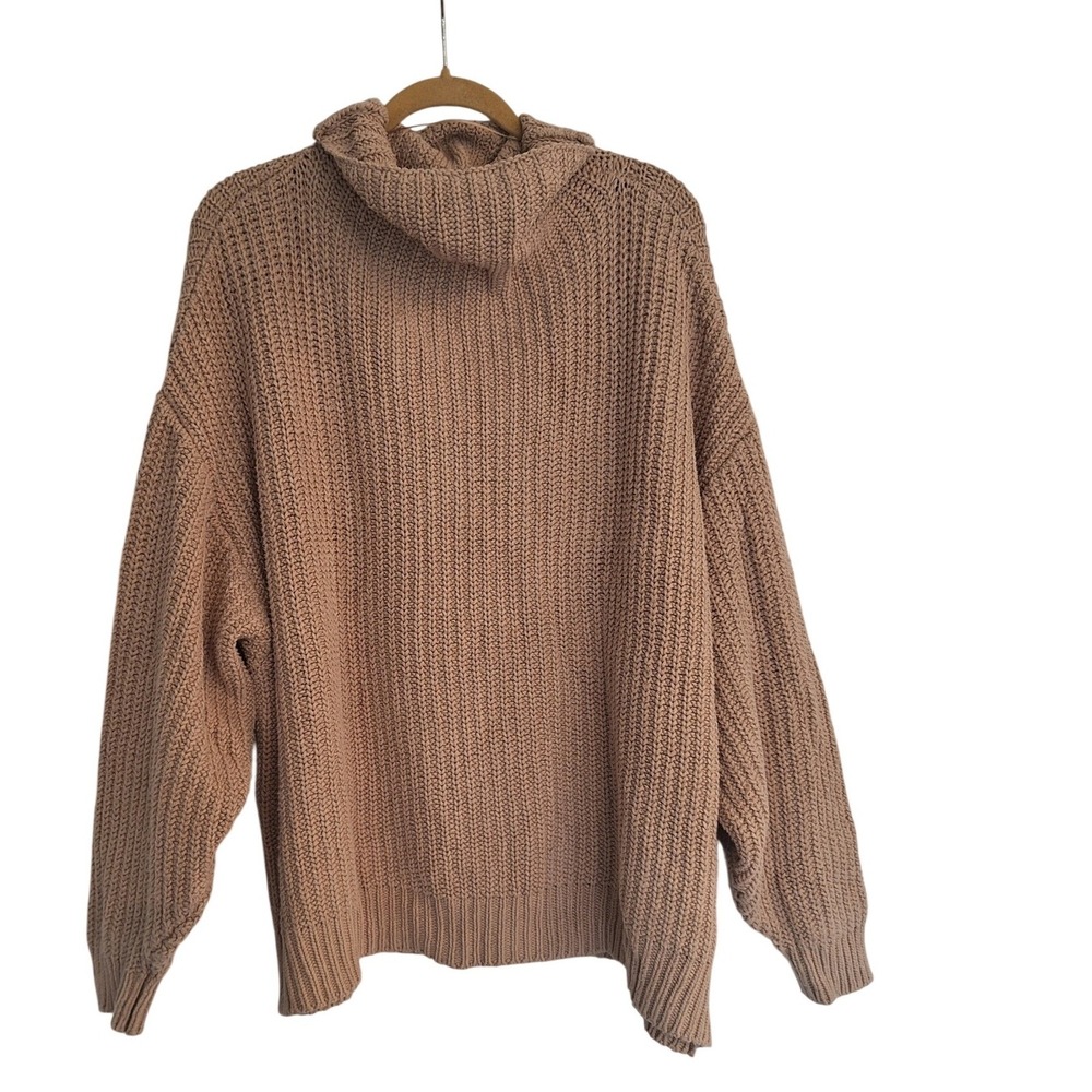 Free‎ People Teal Chunky-Knit Oversized Pullover Sweater Women's Size M
